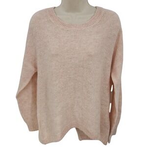VTG Y2K Abercrombie & Fitch Jumper‎ Sweater Womens M Pink Coquette Knit Romantic